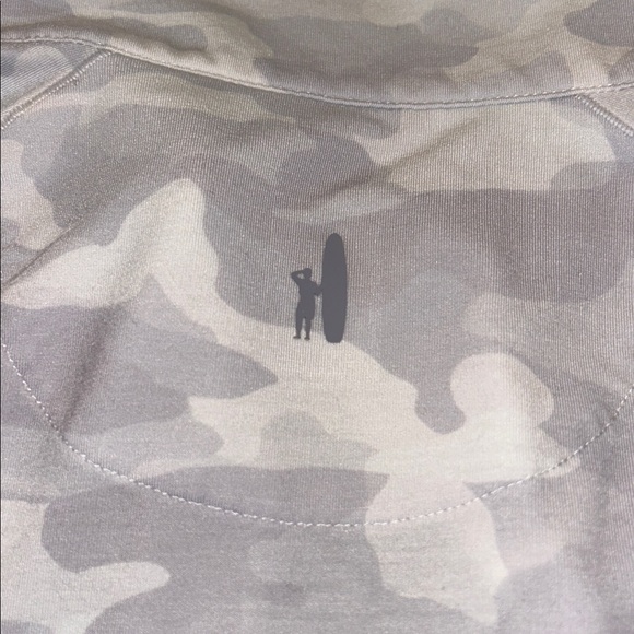 johnnie-O Gray Camo Quarter-Zip Sweatshirt - Picture 7 of 7